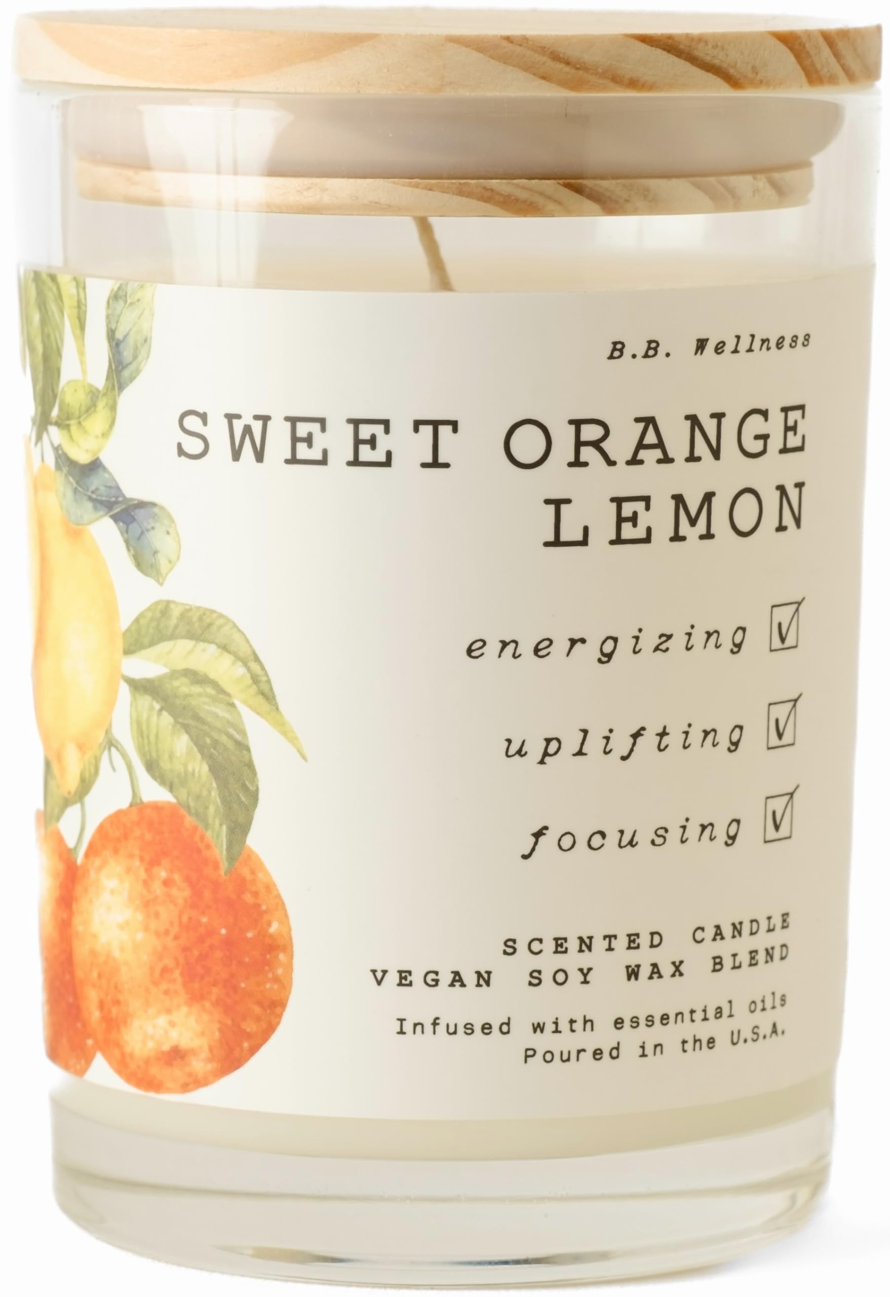 Amazon.com: LEOBEN CO – Sweet Orange Lemon Scented Candle – 9oz